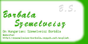 borbala szemelveisz business card